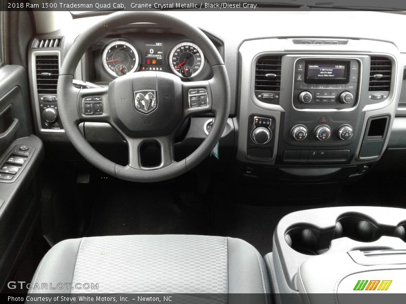 Granite Crystal Metallic / Black/Diesel Gray 2018 Ram 1500 Tradesman Quad Cab