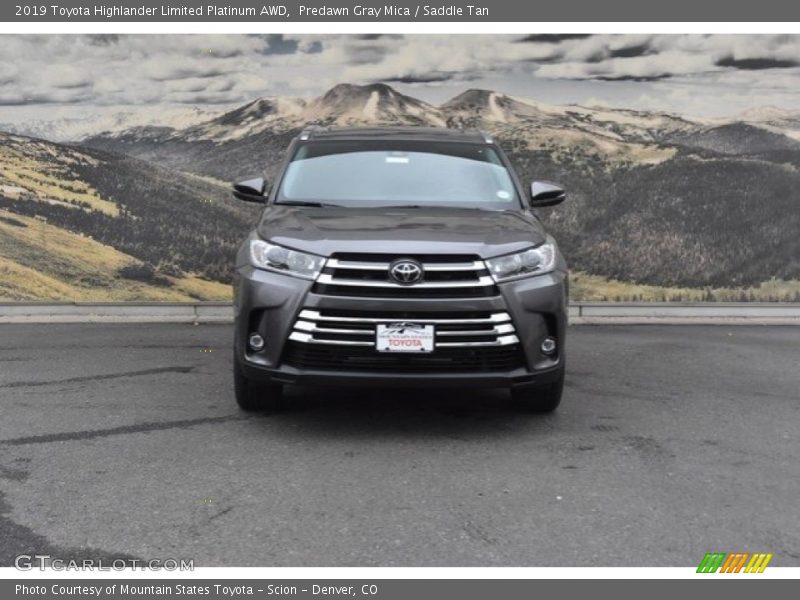 Predawn Gray Mica / Saddle Tan 2019 Toyota Highlander Limited Platinum AWD