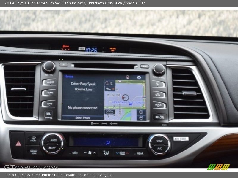 Predawn Gray Mica / Saddle Tan 2019 Toyota Highlander Limited Platinum AWD