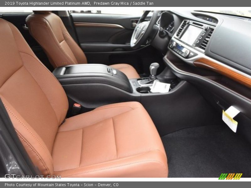Predawn Gray Mica / Saddle Tan 2019 Toyota Highlander Limited Platinum AWD
