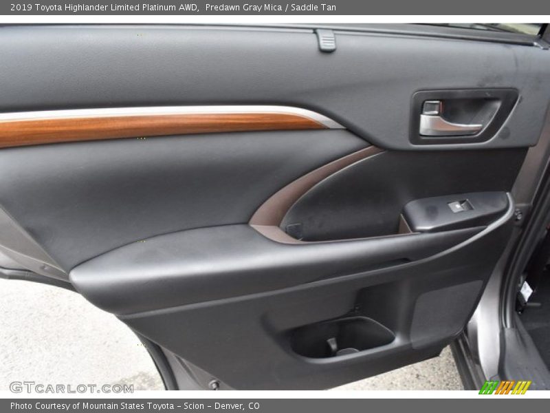 Predawn Gray Mica / Saddle Tan 2019 Toyota Highlander Limited Platinum AWD
