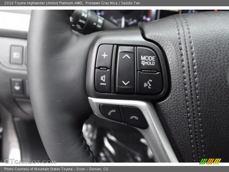 Predawn Gray Mica / Saddle Tan 2019 Toyota Highlander Limited Platinum AWD
