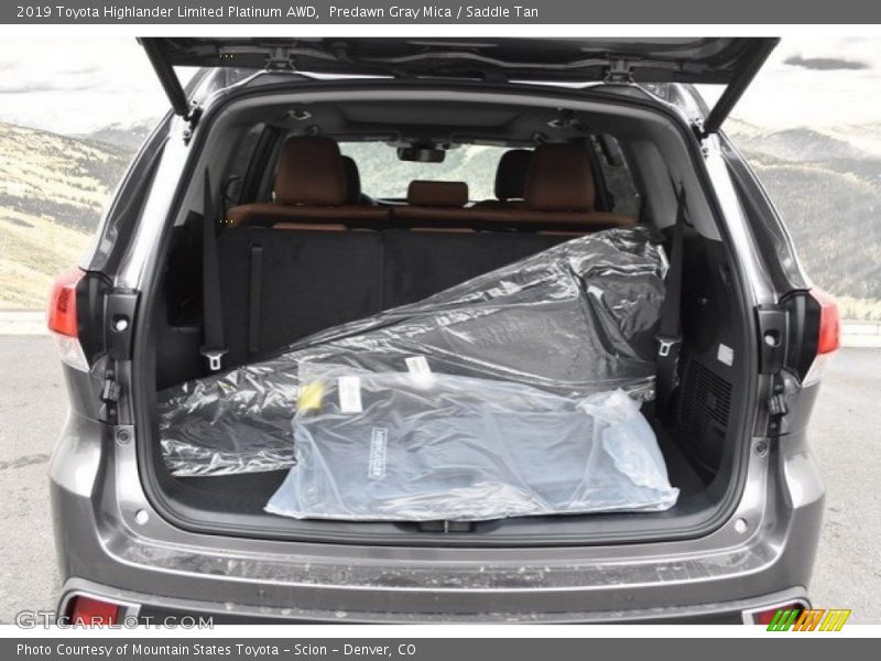 Predawn Gray Mica / Saddle Tan 2019 Toyota Highlander Limited Platinum AWD