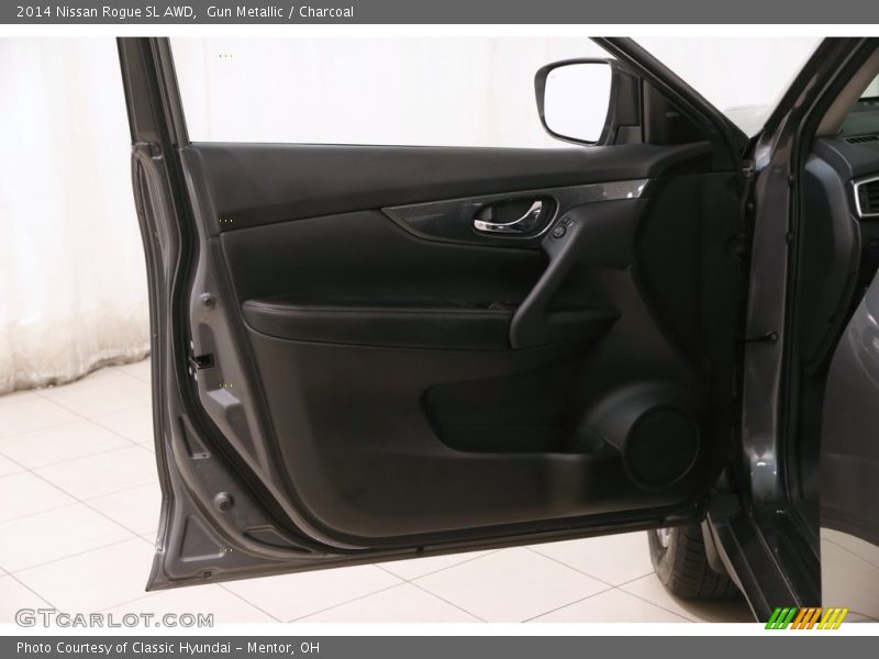 Gun Metallic / Charcoal 2014 Nissan Rogue SL AWD