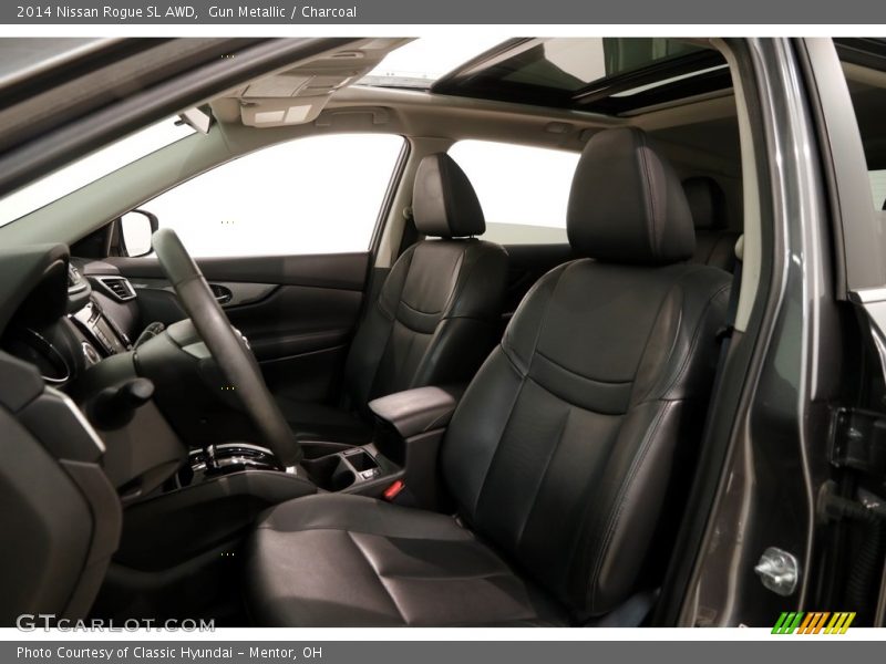 Gun Metallic / Charcoal 2014 Nissan Rogue SL AWD