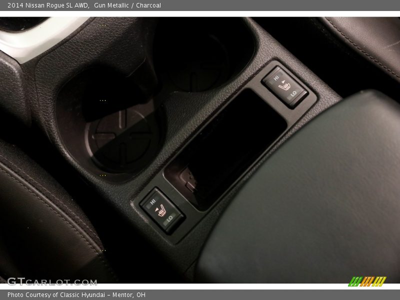 Gun Metallic / Charcoal 2014 Nissan Rogue SL AWD