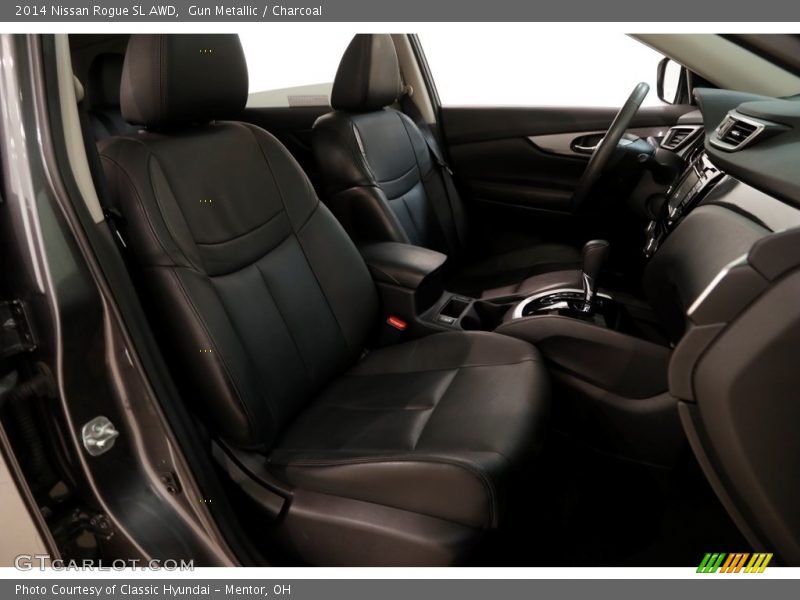 Gun Metallic / Charcoal 2014 Nissan Rogue SL AWD