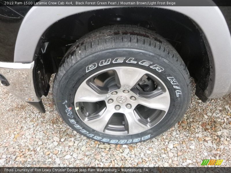 Black Forest Green Pearl / Mountain Brown/Light Frost Beige 2019 Ram 1500 Laramie Crew Cab 4x4