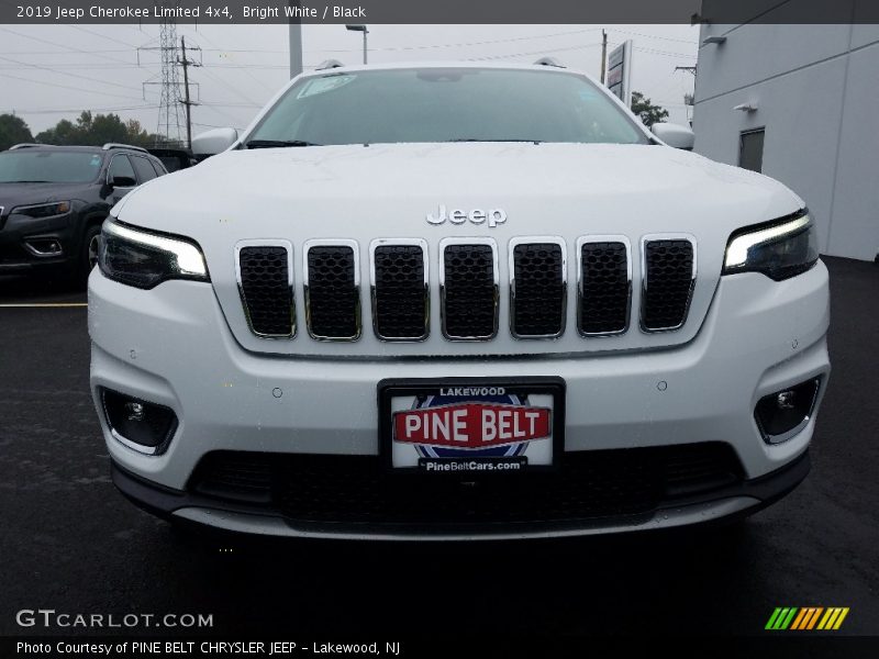 Bright White / Black 2019 Jeep Cherokee Limited 4x4