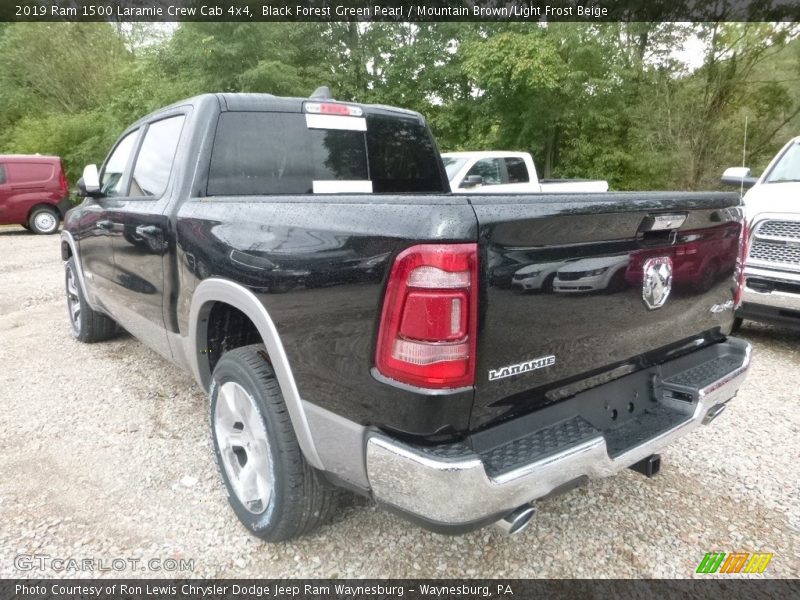Black Forest Green Pearl / Mountain Brown/Light Frost Beige 2019 Ram 1500 Laramie Crew Cab 4x4