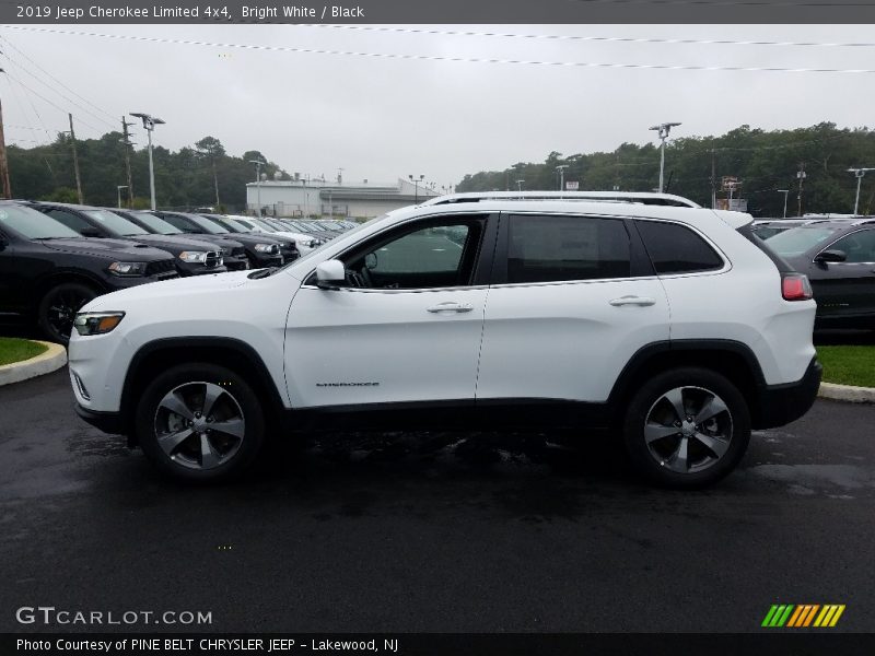 Bright White / Black 2019 Jeep Cherokee Limited 4x4