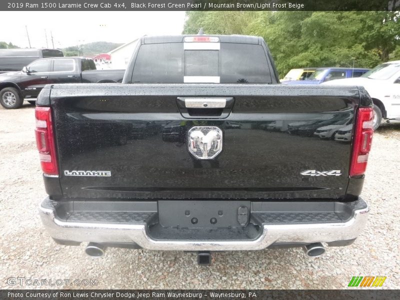 Black Forest Green Pearl / Mountain Brown/Light Frost Beige 2019 Ram 1500 Laramie Crew Cab 4x4