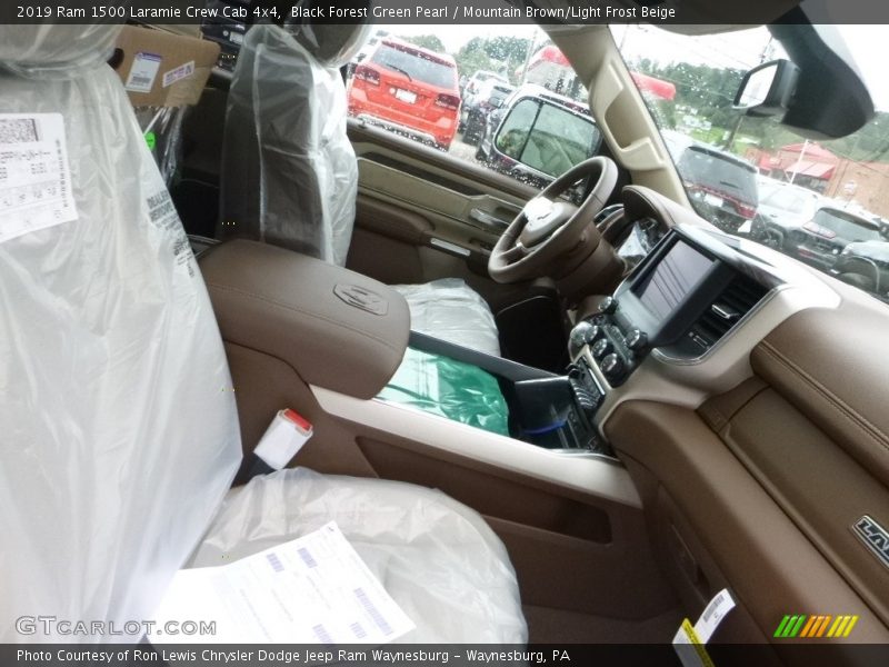 Black Forest Green Pearl / Mountain Brown/Light Frost Beige 2019 Ram 1500 Laramie Crew Cab 4x4