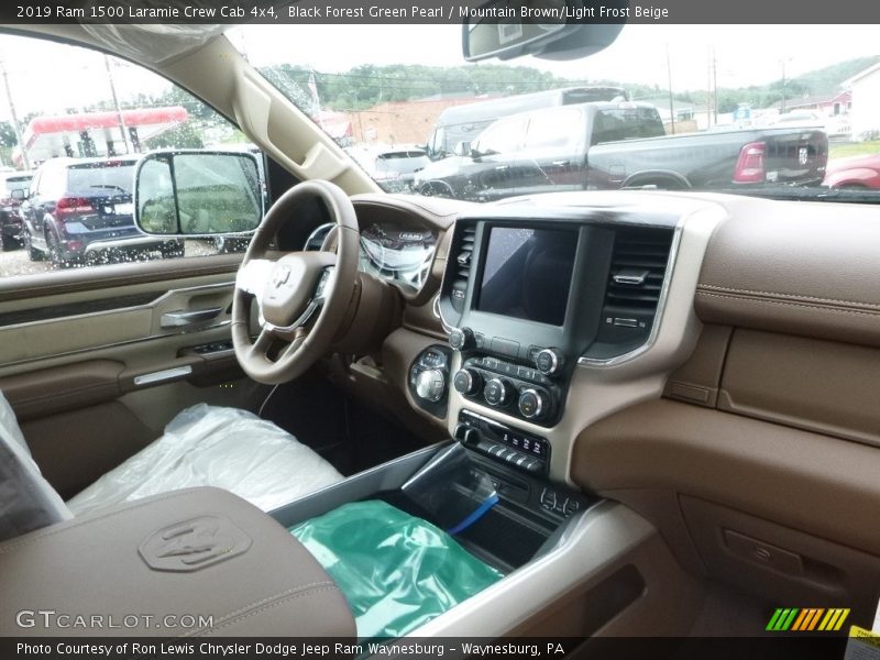 Black Forest Green Pearl / Mountain Brown/Light Frost Beige 2019 Ram 1500 Laramie Crew Cab 4x4
