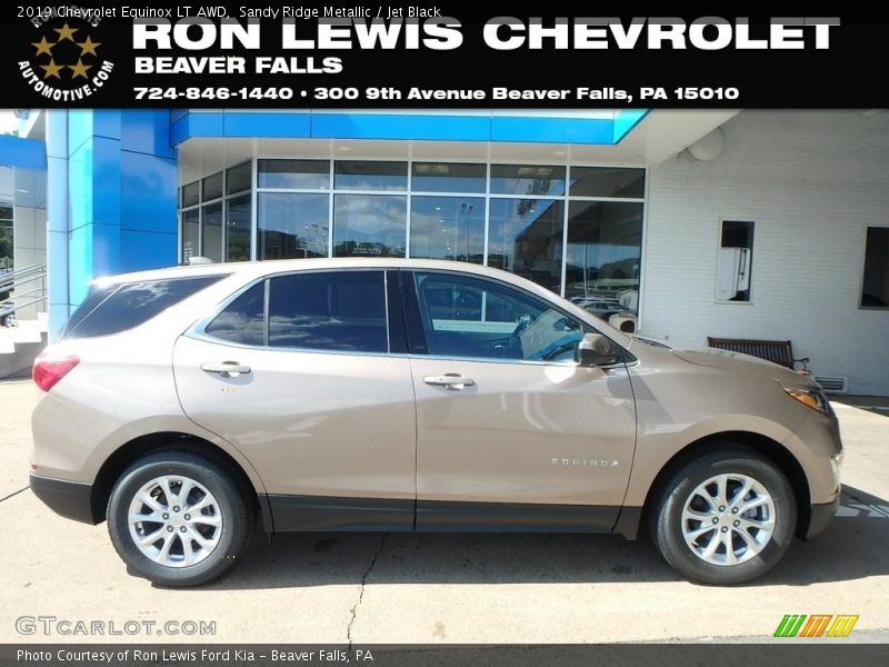 Sandy Ridge Metallic / Jet Black 2019 Chevrolet Equinox LT AWD