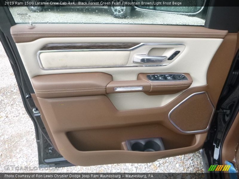 Black Forest Green Pearl / Mountain Brown/Light Frost Beige 2019 Ram 1500 Laramie Crew Cab 4x4