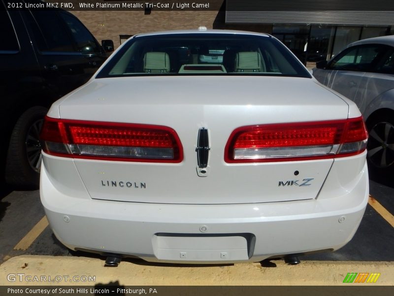 White Platinum Metallic Tri-Coat / Light Camel 2012 Lincoln MKZ FWD