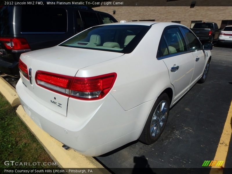 White Platinum Metallic Tri-Coat / Light Camel 2012 Lincoln MKZ FWD