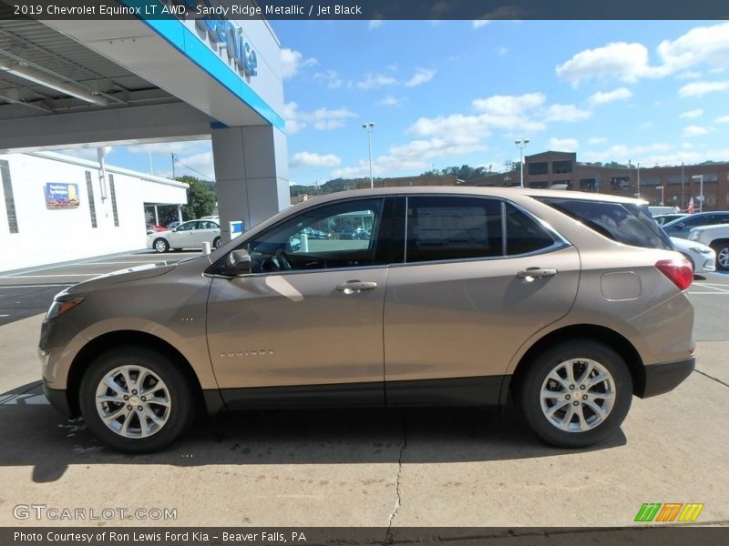 Sandy Ridge Metallic / Jet Black 2019 Chevrolet Equinox LT AWD