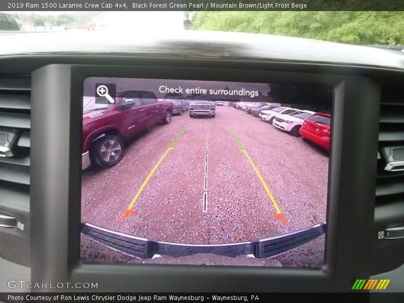 Black Forest Green Pearl / Mountain Brown/Light Frost Beige 2019 Ram 1500 Laramie Crew Cab 4x4
