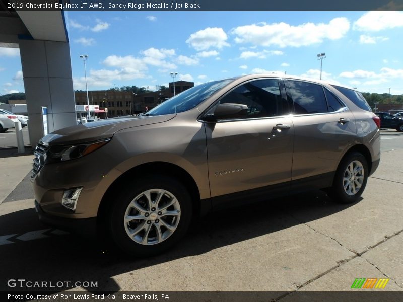 Sandy Ridge Metallic / Jet Black 2019 Chevrolet Equinox LT AWD