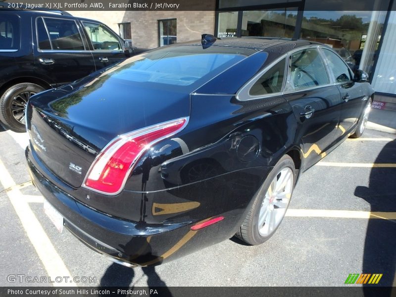 Farallon Black / Jet/Ivory 2017 Jaguar XJ XJL Portfolio AWD