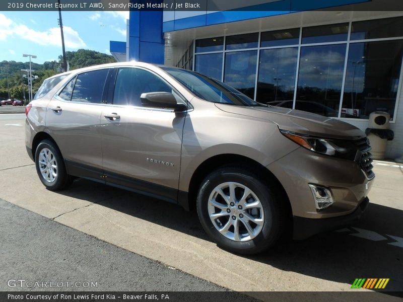 Sandy Ridge Metallic / Jet Black 2019 Chevrolet Equinox LT AWD