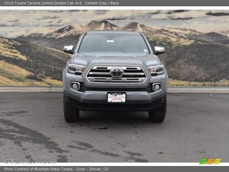Cement Gray / Black 2019 Toyota Tacoma Limited Double Cab 4x4