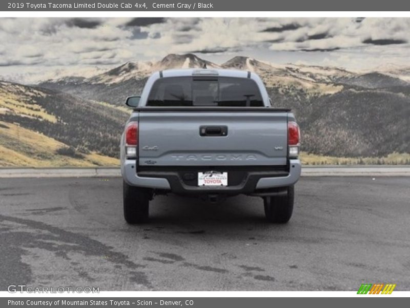 Cement Gray / Black 2019 Toyota Tacoma Limited Double Cab 4x4