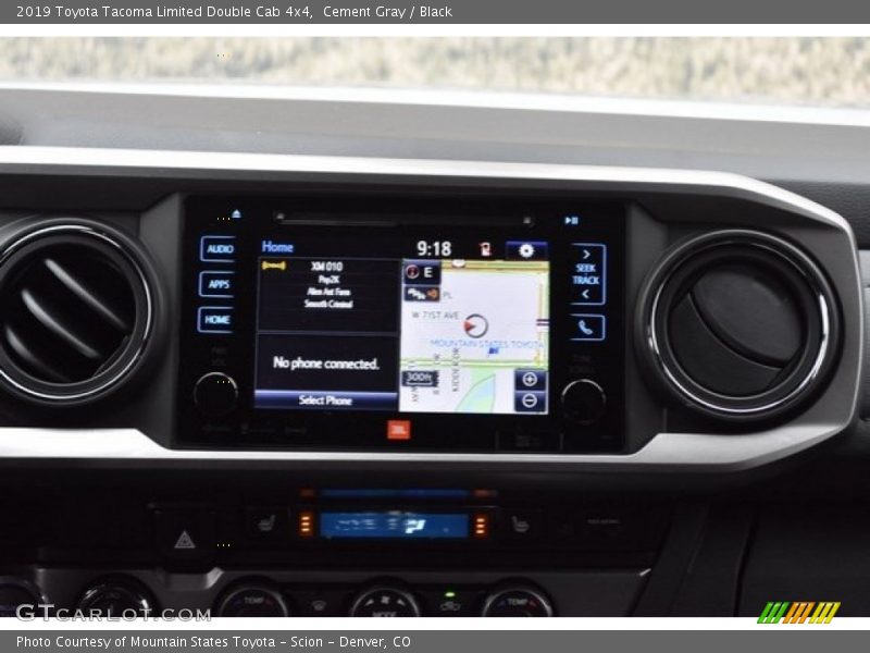 Cement Gray / Black 2019 Toyota Tacoma Limited Double Cab 4x4
