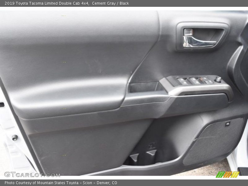Cement Gray / Black 2019 Toyota Tacoma Limited Double Cab 4x4