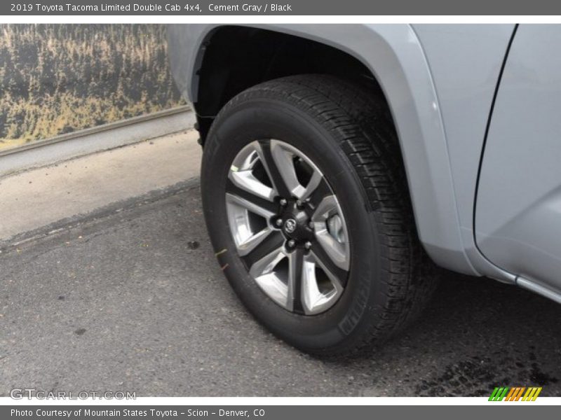 Cement Gray / Black 2019 Toyota Tacoma Limited Double Cab 4x4