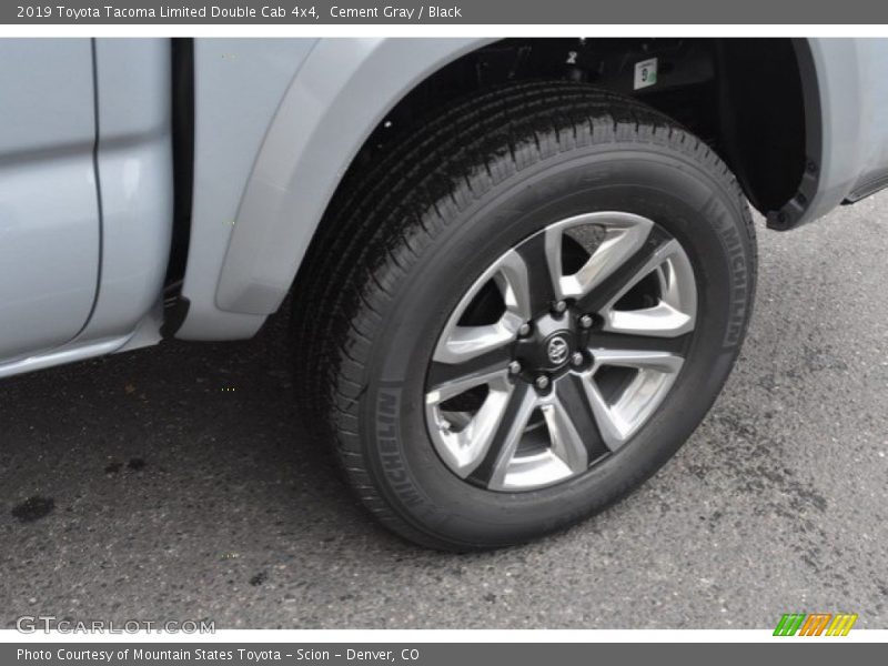 Cement Gray / Black 2019 Toyota Tacoma Limited Double Cab 4x4