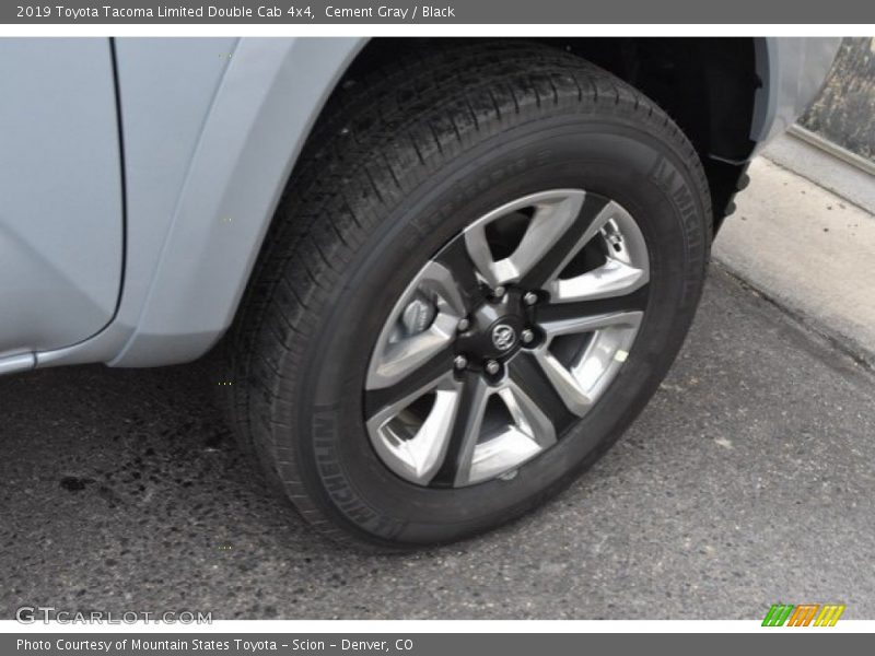 Cement Gray / Black 2019 Toyota Tacoma Limited Double Cab 4x4