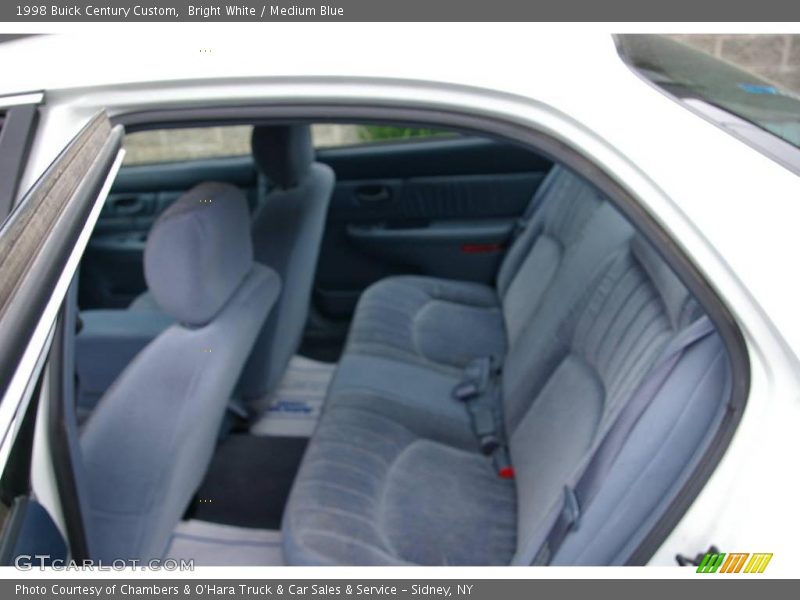 Bright White / Medium Blue 1998 Buick Century Custom