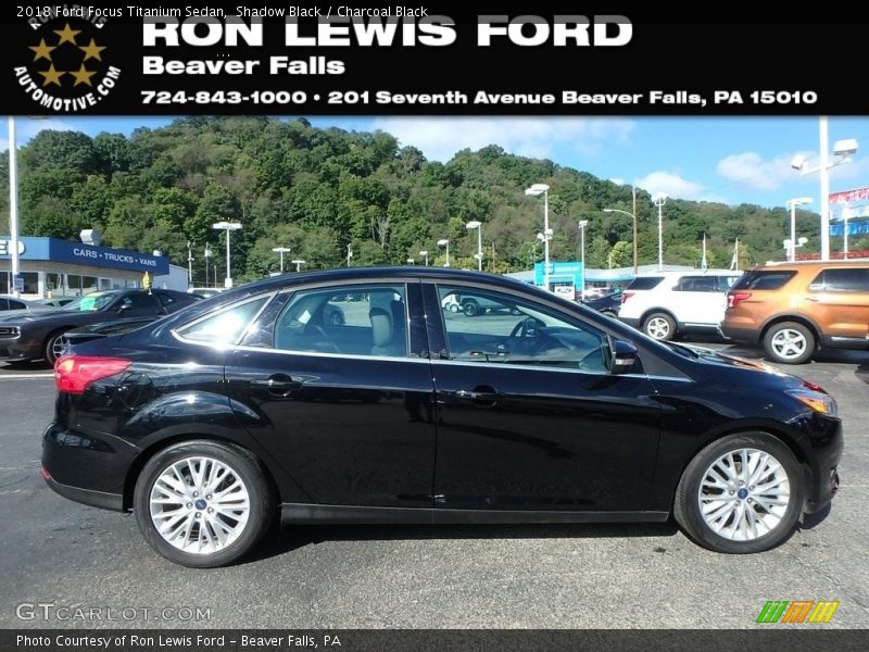 Shadow Black / Charcoal Black 2018 Ford Focus Titanium Sedan