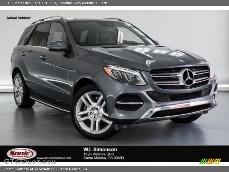 Selenite Grey Metallic / Black 2017 Mercedes-Benz GLE 350