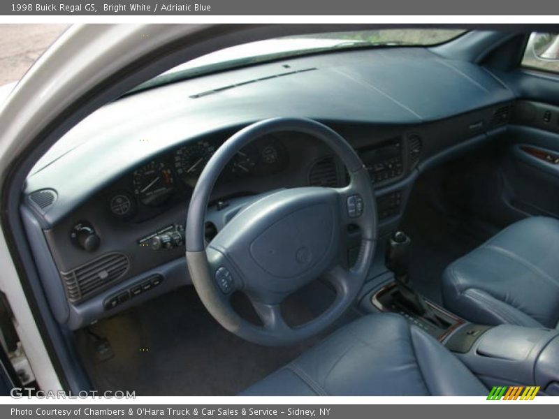 Bright White / Adriatic Blue 1998 Buick Regal GS