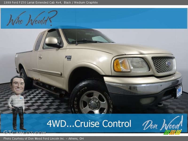 Black / Medium Graphite 1999 Ford F150 Lariat Extended Cab 4x4