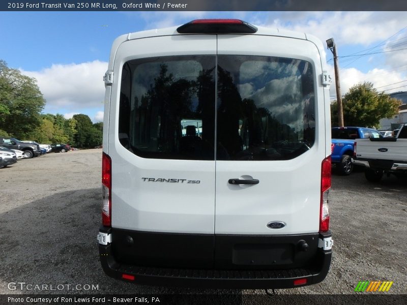 Oxford White / Pewter 2019 Ford Transit Van 250 MR Long