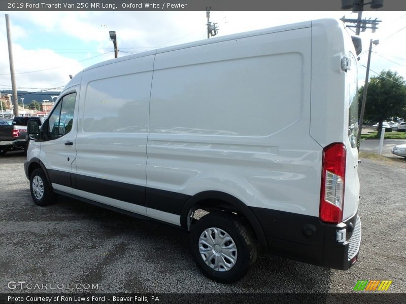 Oxford White / Pewter 2019 Ford Transit Van 250 MR Long