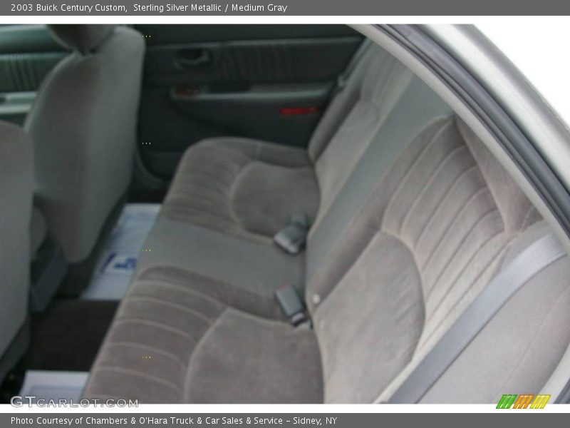 Sterling Silver Metallic / Medium Gray 2003 Buick Century Custom