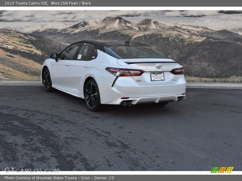 Wind Chill Pearl / Black 2019 Toyota Camry XSE