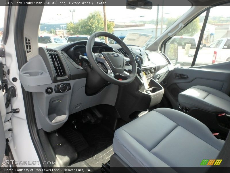 Oxford White / Pewter 2019 Ford Transit Van 250 MR Long