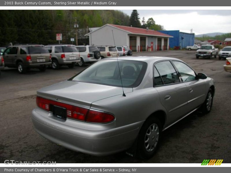 Sterling Silver Metallic / Medium Gray 2003 Buick Century Custom