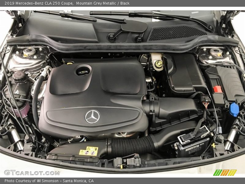 Mountain Grey Metallic / Black 2019 Mercedes-Benz CLA 250 Coupe