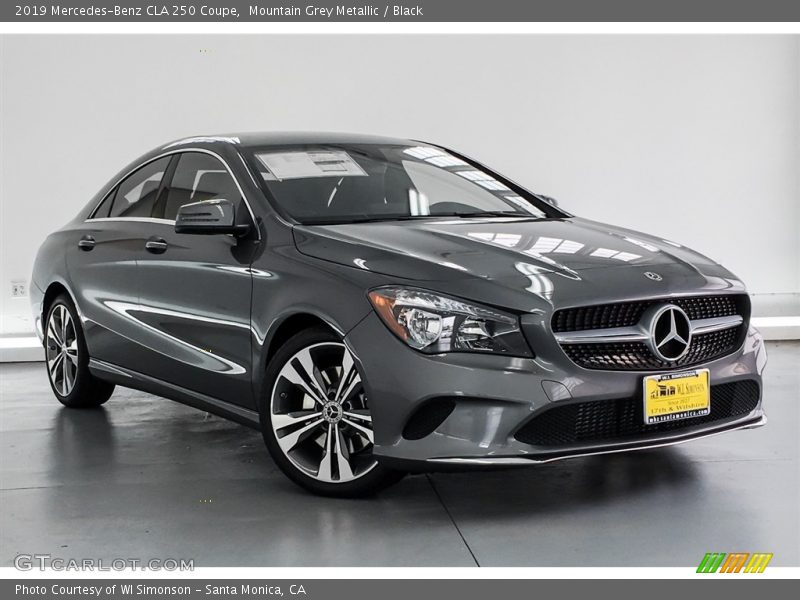 Mountain Grey Metallic / Black 2019 Mercedes-Benz CLA 250 Coupe