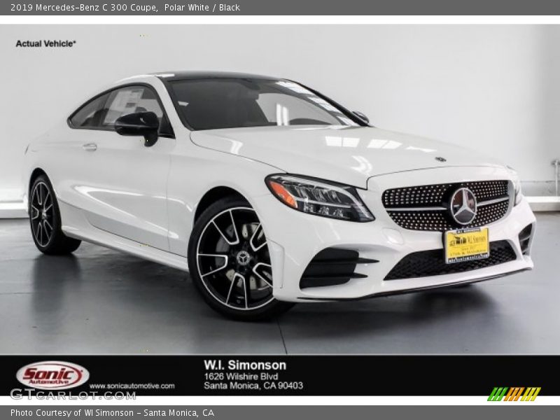 Polar White / Black 2019 Mercedes-Benz C 300 Coupe