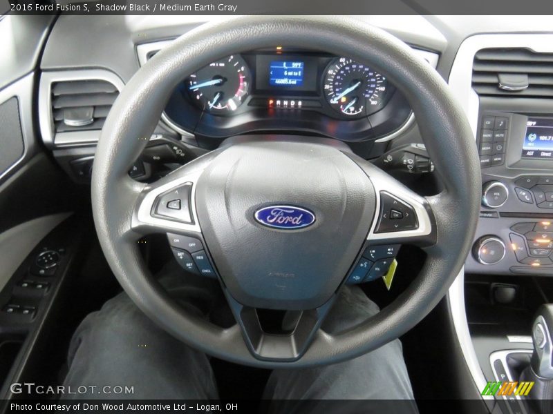 Shadow Black / Medium Earth Gray 2016 Ford Fusion S