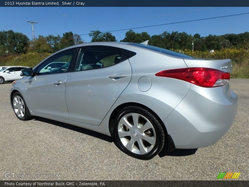 Silver / Gray 2013 Hyundai Elantra Limited